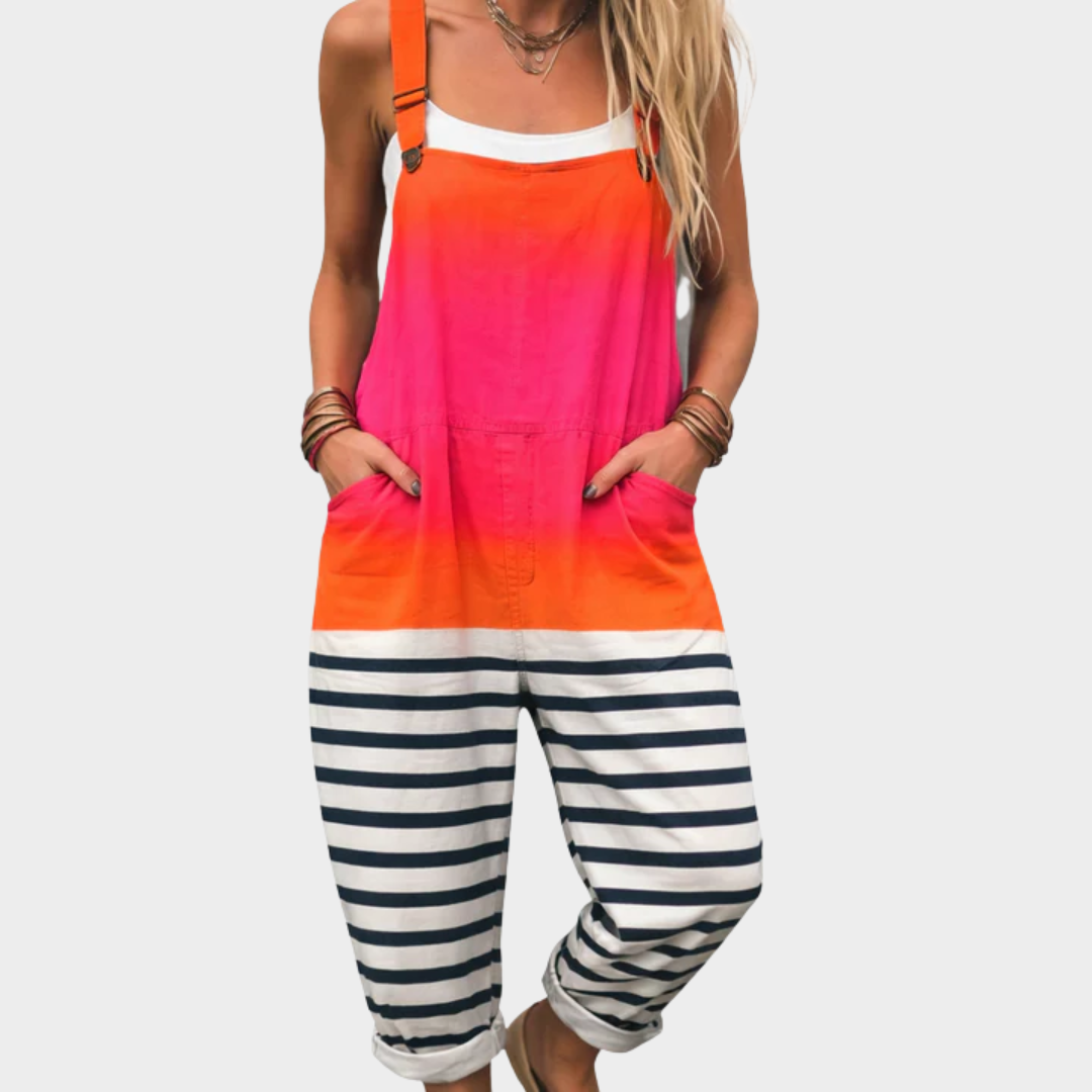 Cozy Graphic Overalls