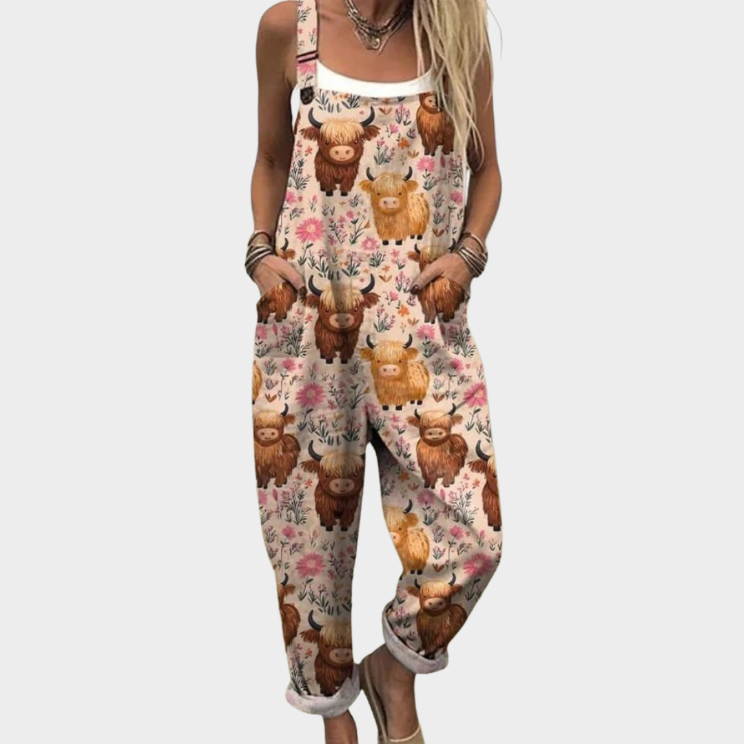 Cozy Patterned Jumpsuit