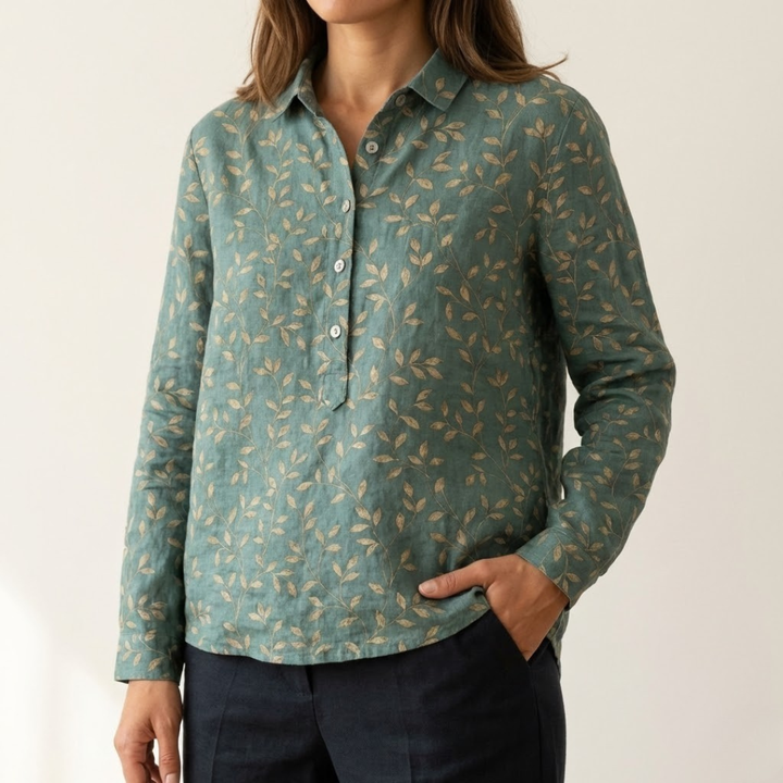 Tiziana – Printed Linen Shirt