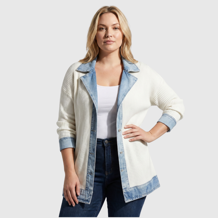Liv™ – Denim Knit Layer Jacket
