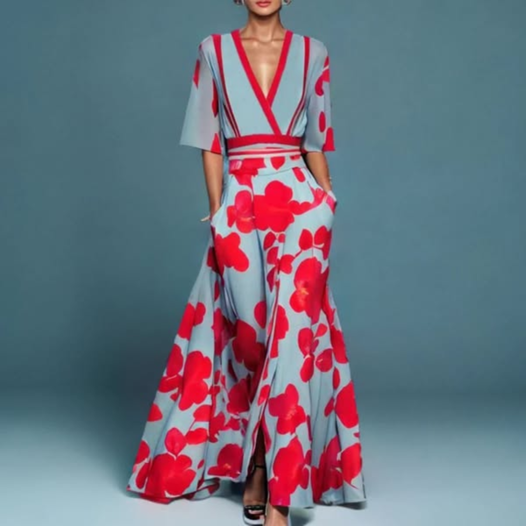 Michelle™ – Elegant Floral Statement Dress