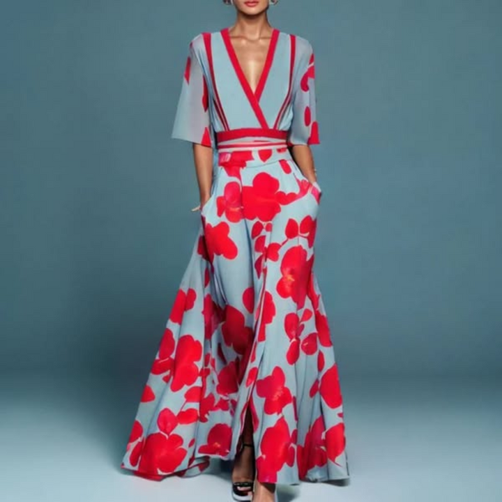 Michelle™ – Elegant Floral Statement Dress