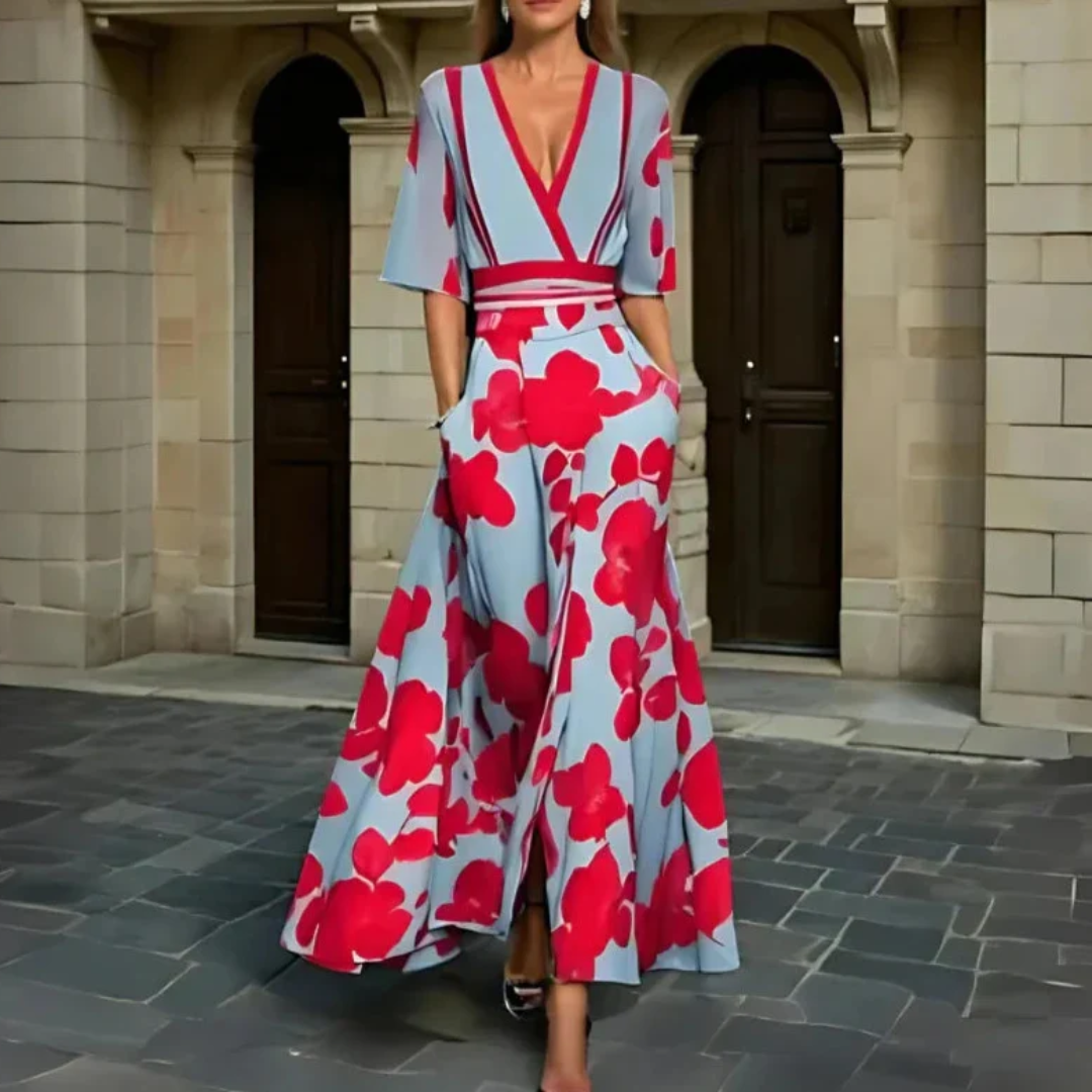 Michelle™ – Elegant Floral Statement Dress