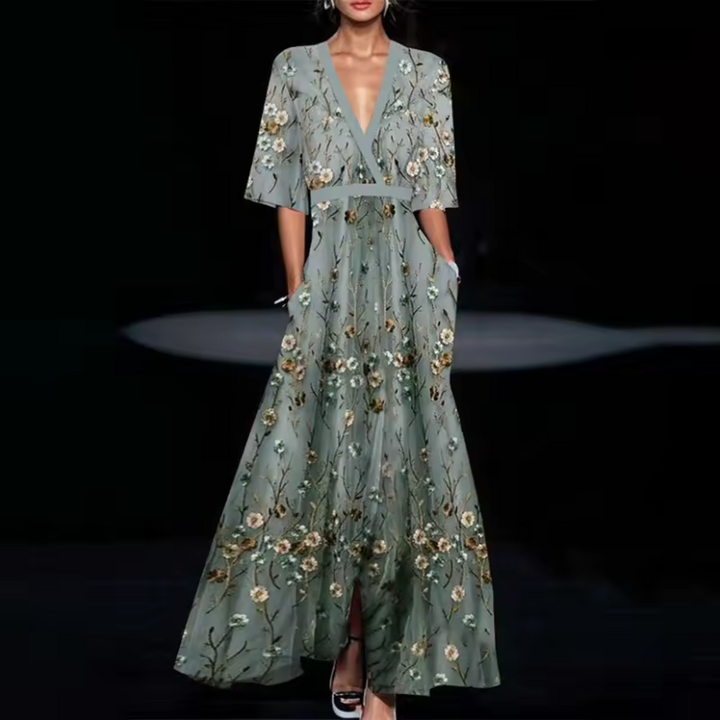 Michelle™ – Elegant Floral Statement Dress
