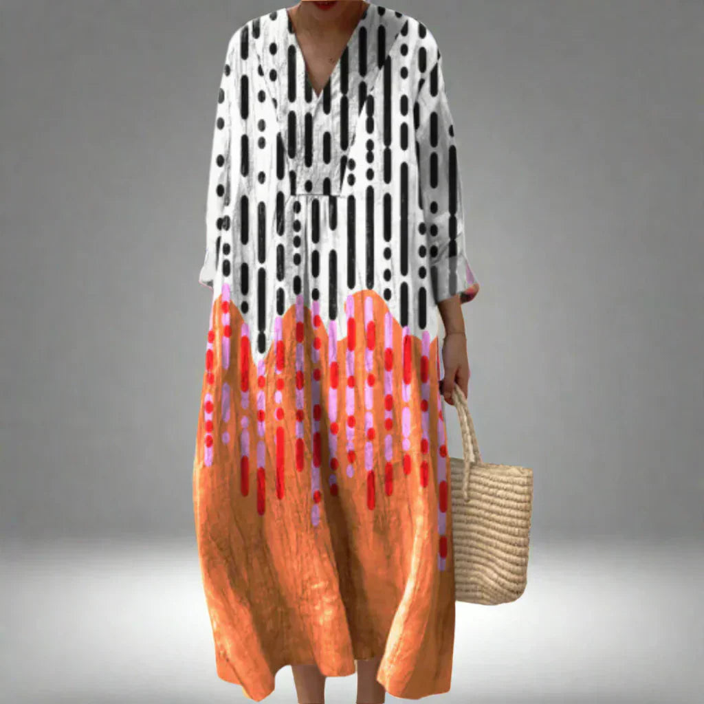 Lily | Modern Geometric Print Tunic Dress