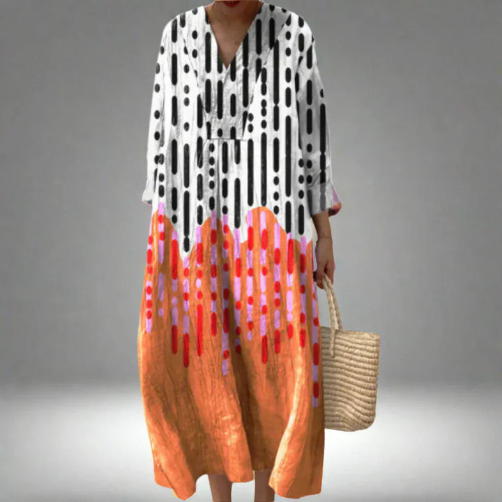 Lily | Modern Geometric Print Tunic Dress