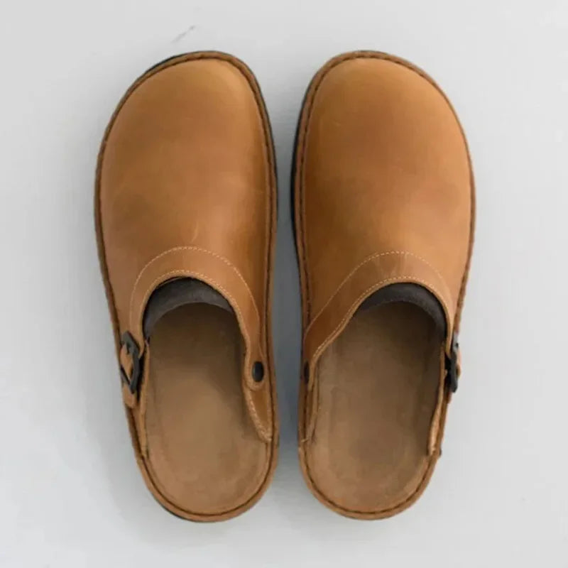 Althea™ – Orthopedic Comfort Leather Clogs