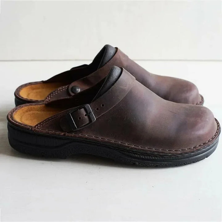 Althea™ – Orthopedic Comfort Leather Clogs