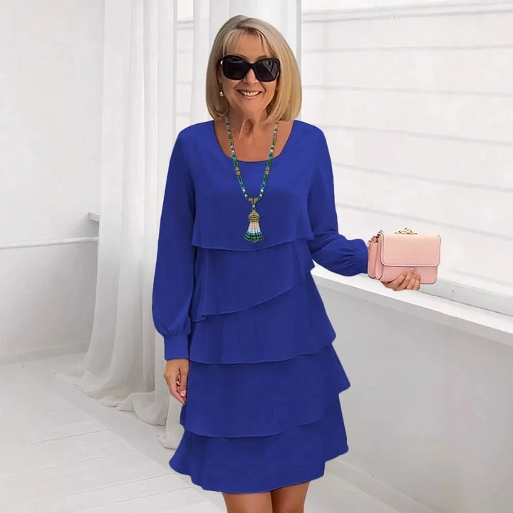 Madeleine – Graceful Ruffled Fluid Dress