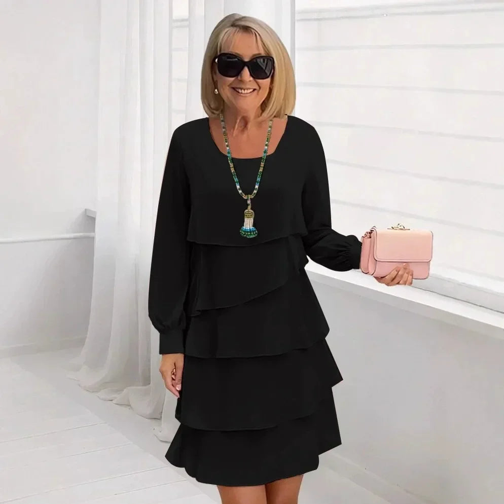 Madeleine – Graceful Ruffled Fluid Dress