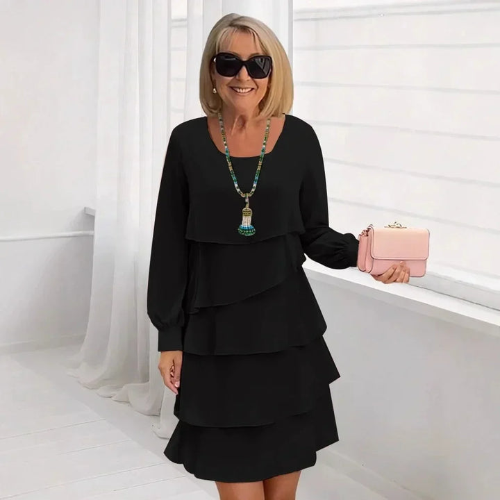 Madeleine – Graceful Ruffled Fluid Dress