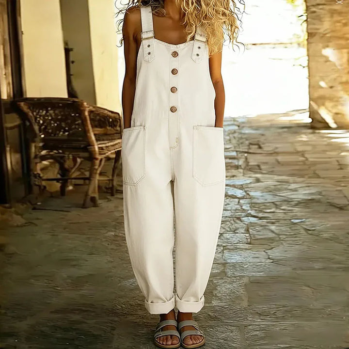 Mae™ | Retro-Inspired Soft Cotton Denim Overalls