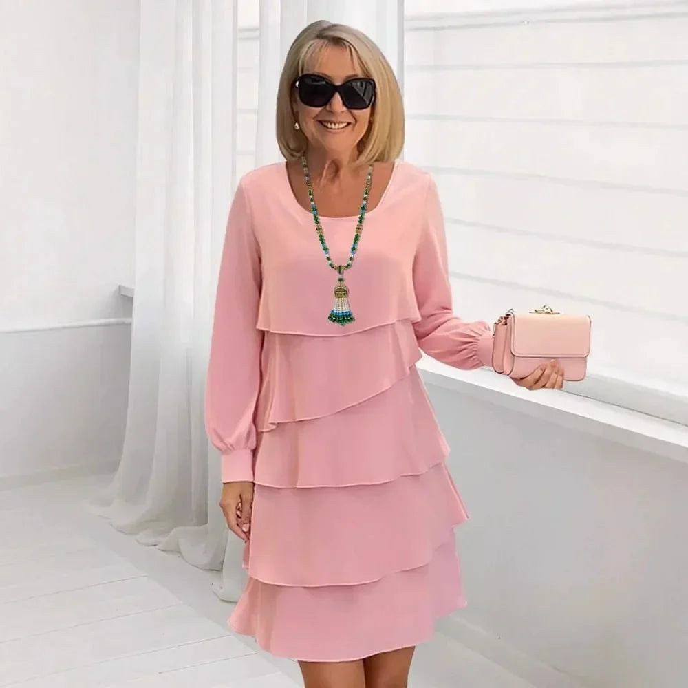 Madeleine – Graceful Ruffled Fluid Dress