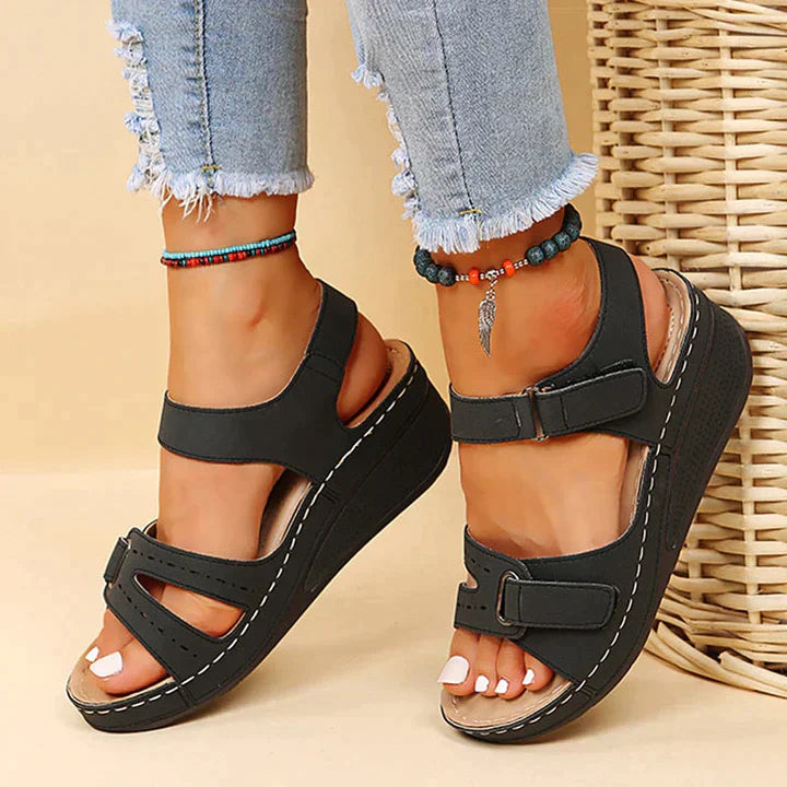 Sandy™ - Cozy Orthopedic Wedge Sandals for Ultimate Comfort