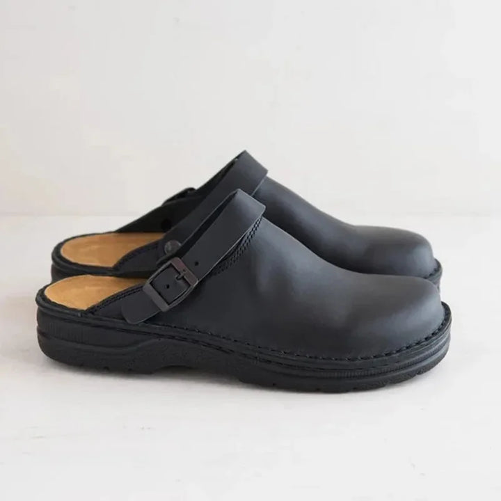 Althea™ – Orthopedic Comfort Leather Clogs