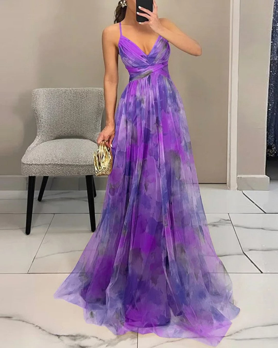 Giselle™ – Elegant Floral Maxi Dress