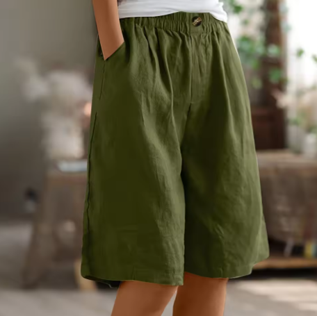Renee™ – Breezy Linen Comfort Shorts