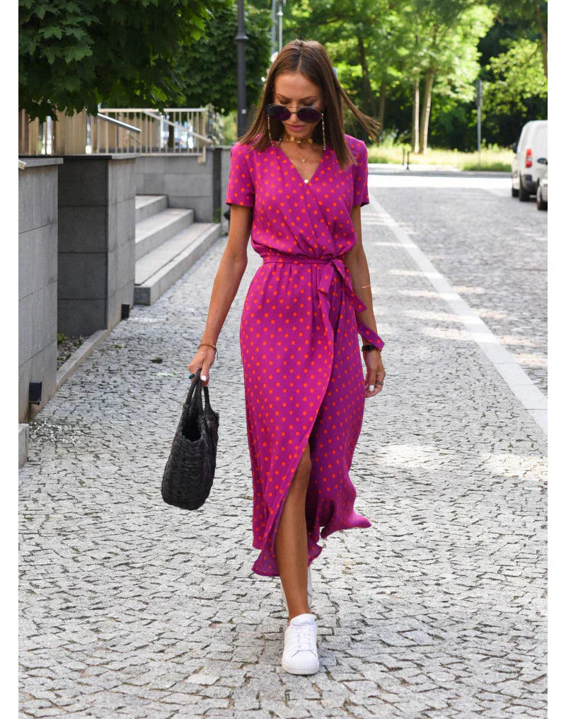 Julia™ – Elegant V-Neck Sculpting Dress