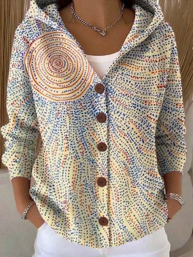 Harper™ – Soft Printed Hooded Cardigan