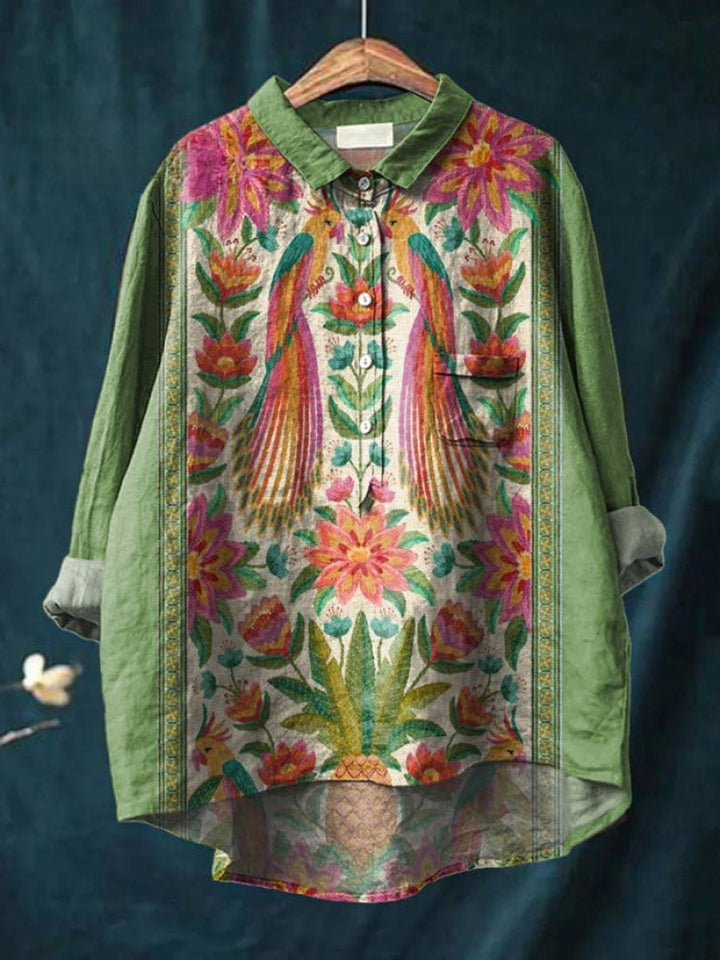 Tiziana – Printed Linen Shirt