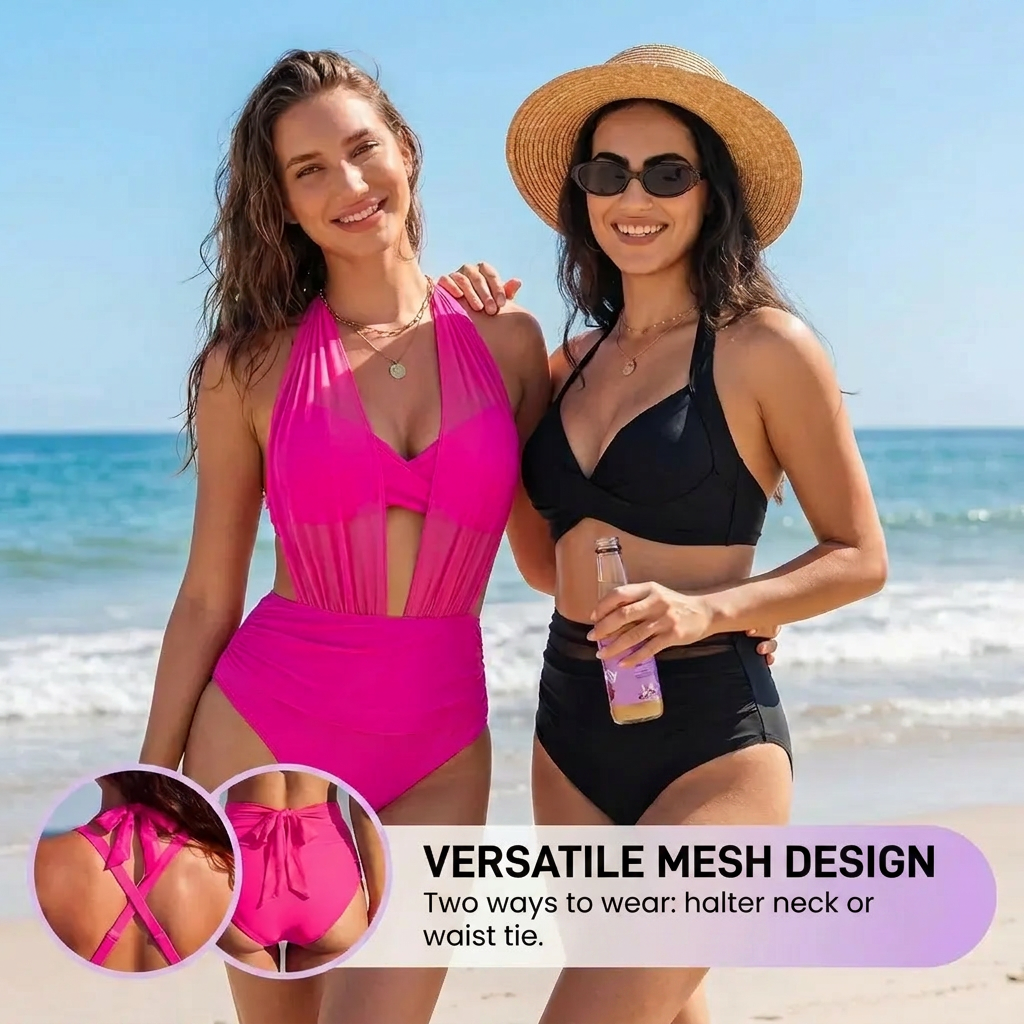 Sabine™ – 2-in-1 High-Waisted Tummy Control Bikini