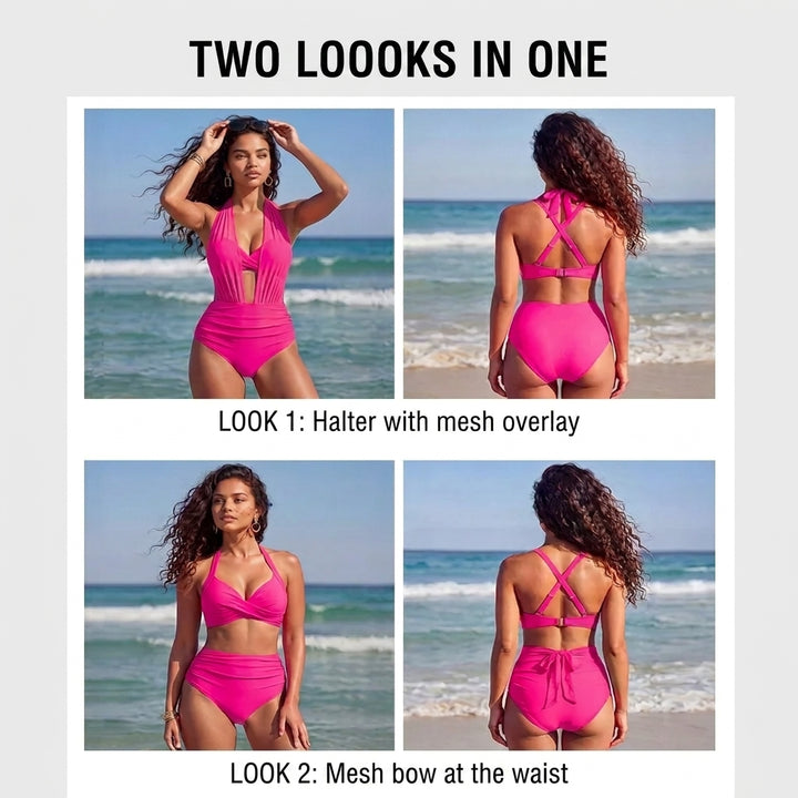Sabine™ – 2-in-1 High-Waisted Tummy Control Bikini