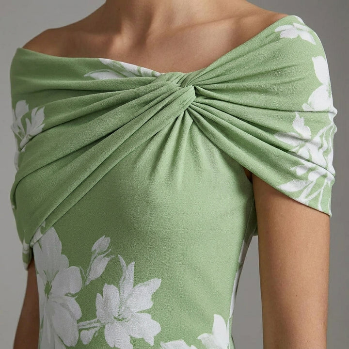 Isabrunel™ – Elegant Off-Shoulder Midi Dress