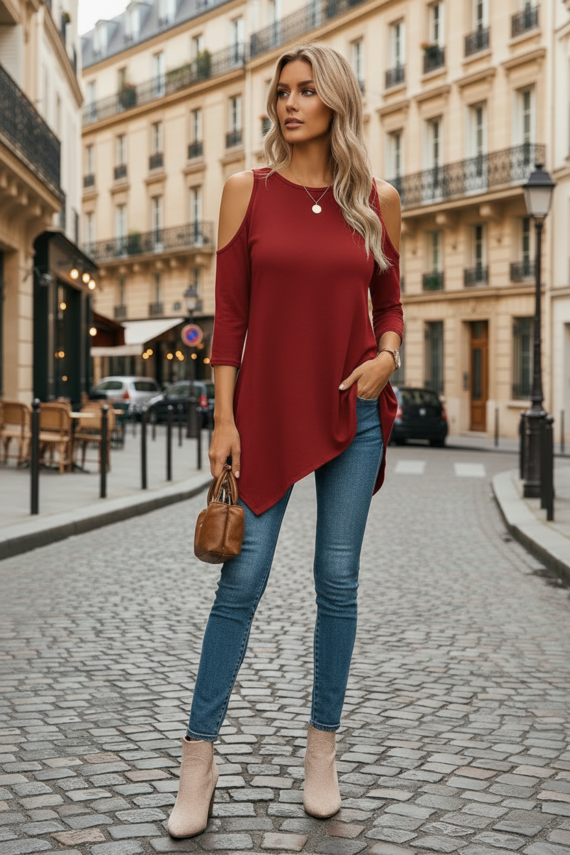 Amara™ – Elegant Relaxed Everyday Blouse
