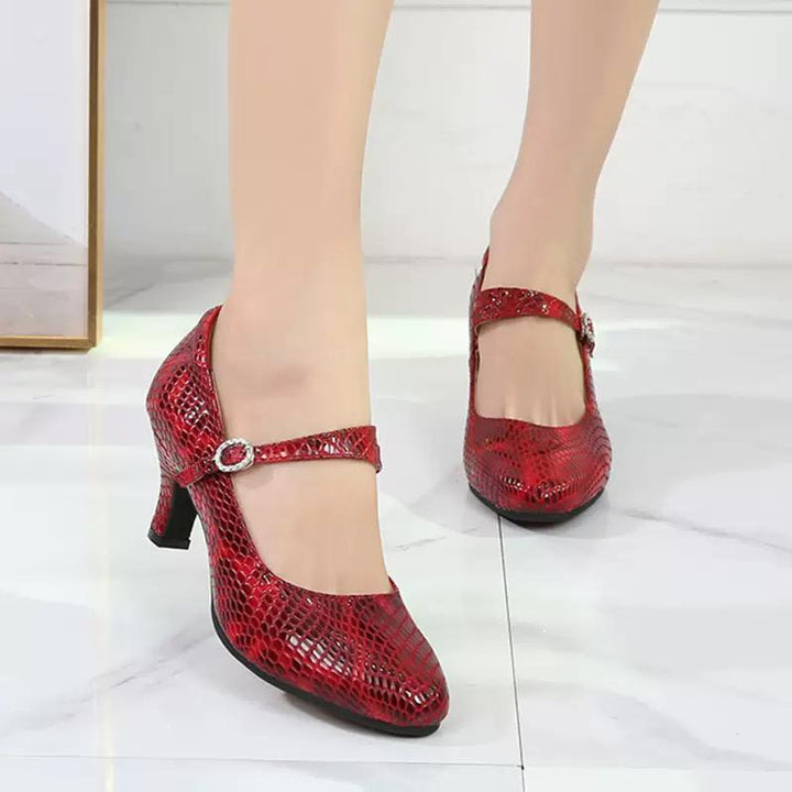 Norah™ – Elegant Retro Mary Jane Heels