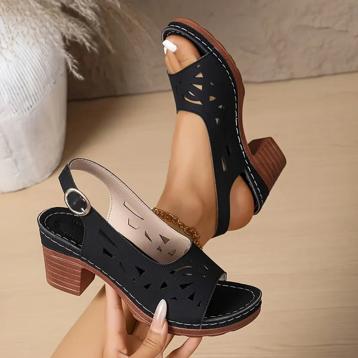 Alina™ – Orthopedic Wedge Sandals with Triple Support