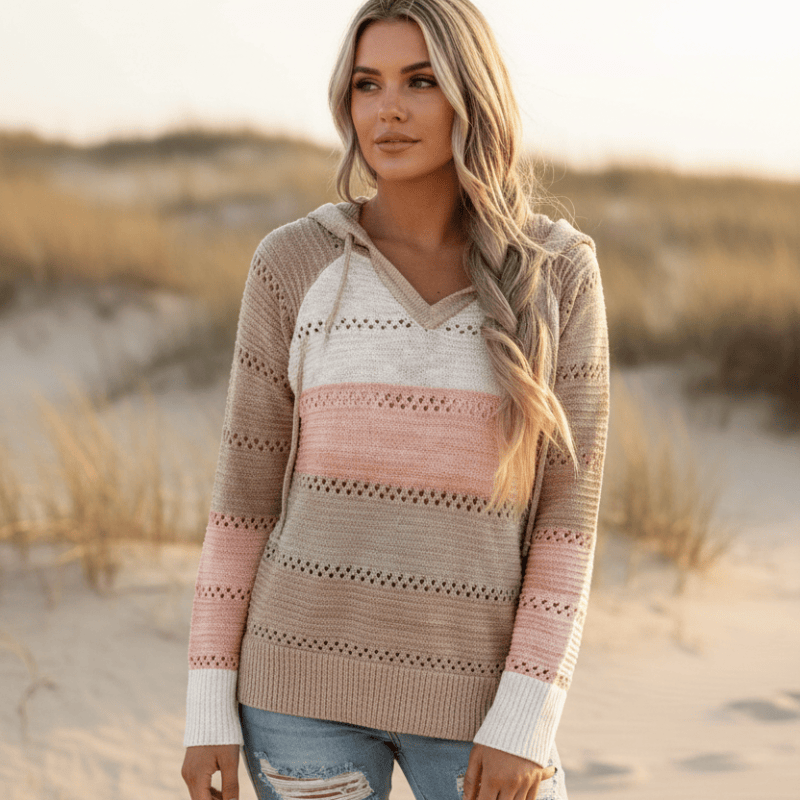 Celia™ – Cozy Beach Knit Sweater