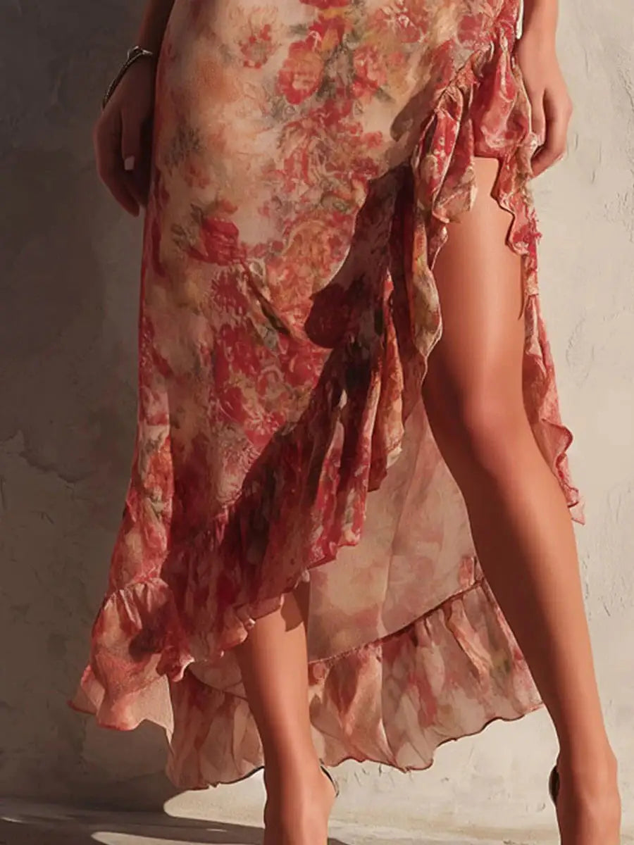 Camilla™ – Asymmetrical Floral Dress