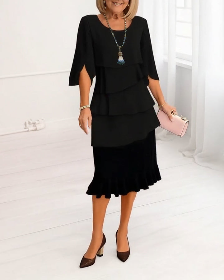 Sophie – Graceful Ruffled Dress with a Flowing Silhouette