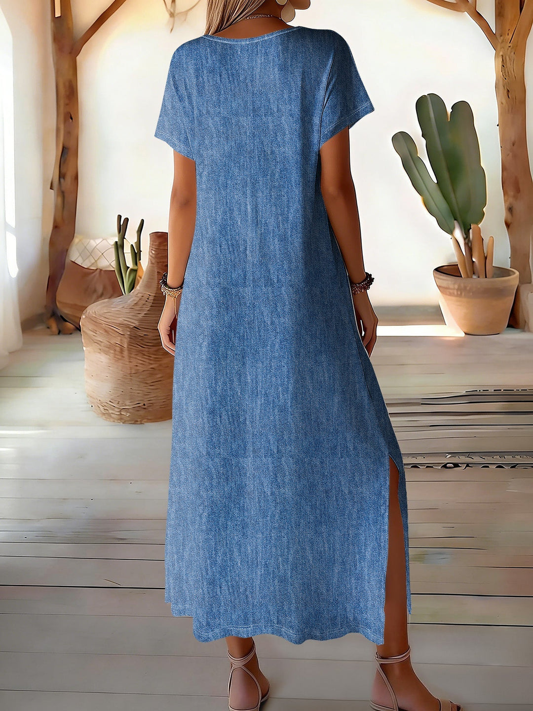 Hélène™ | Vintage-Inspired Denim Dress