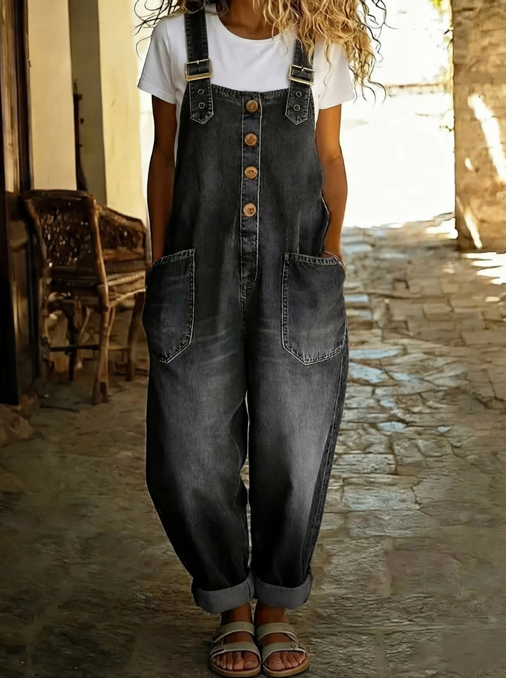 Rocio™ – Relaxed Denim Jumpsuit with Adjustable Fit