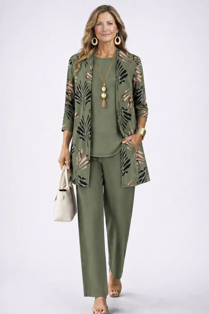 Claire™ – Elegant Botanical Three-Piece Set
