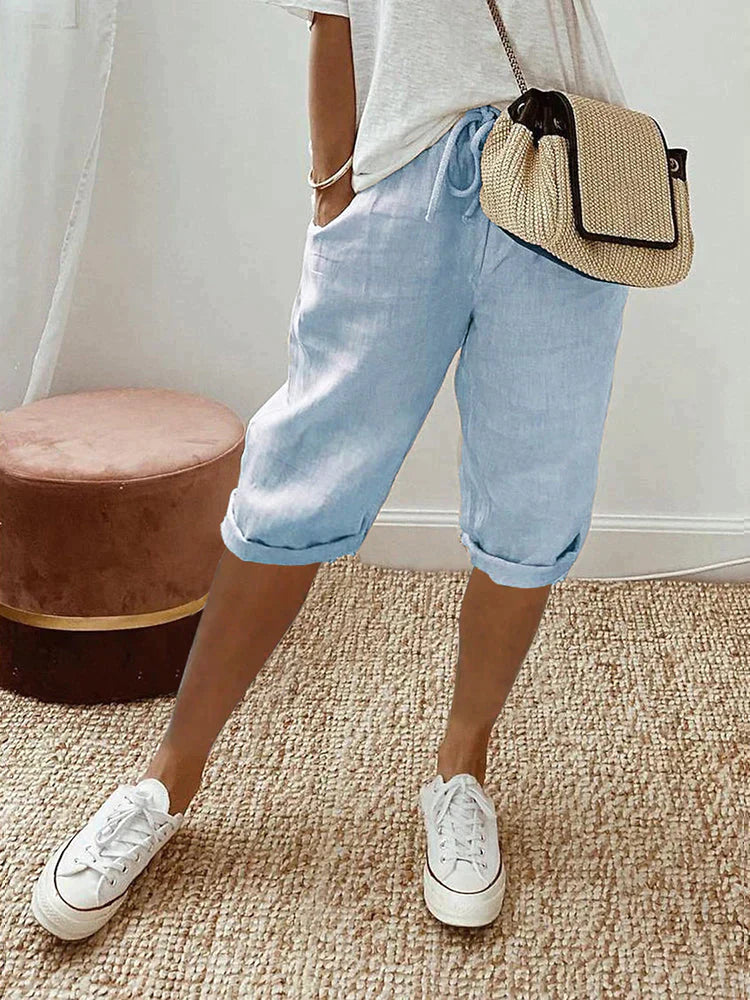 Emma™ – Relaxed Cotton Bermuda Shorts