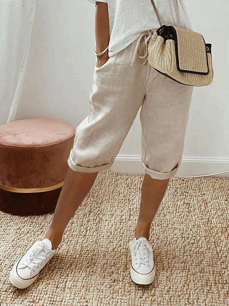 Emma™ – Relaxed Cotton Bermuda Shorts