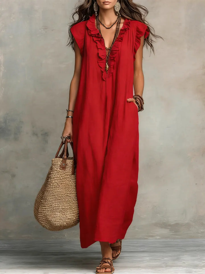 Camellia™ – Effortless Boho Comfort Maxi Dress