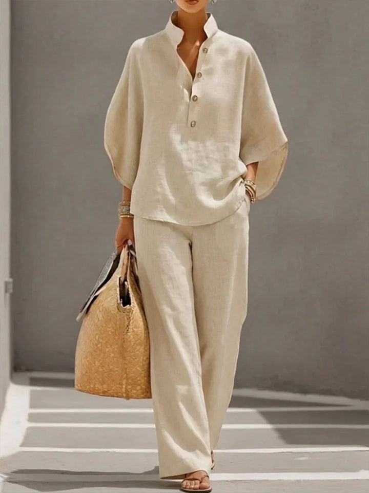 Maribel™ – Linen Two-Piece Relaxed Set