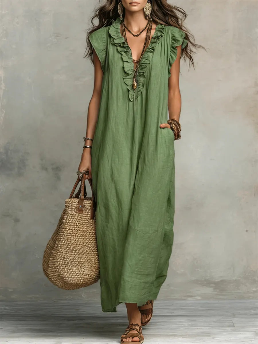 Camellia™ – Effortless Boho Comfort Maxi Dress