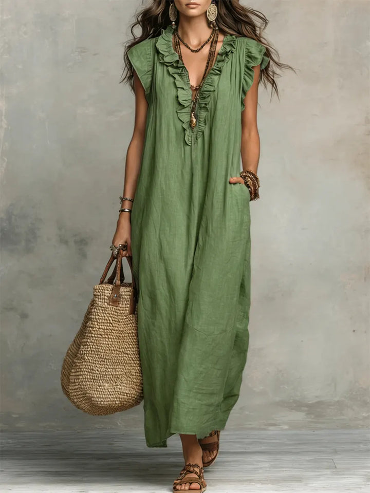 Camellia™ – Effortless Boho Comfort Maxi Dress