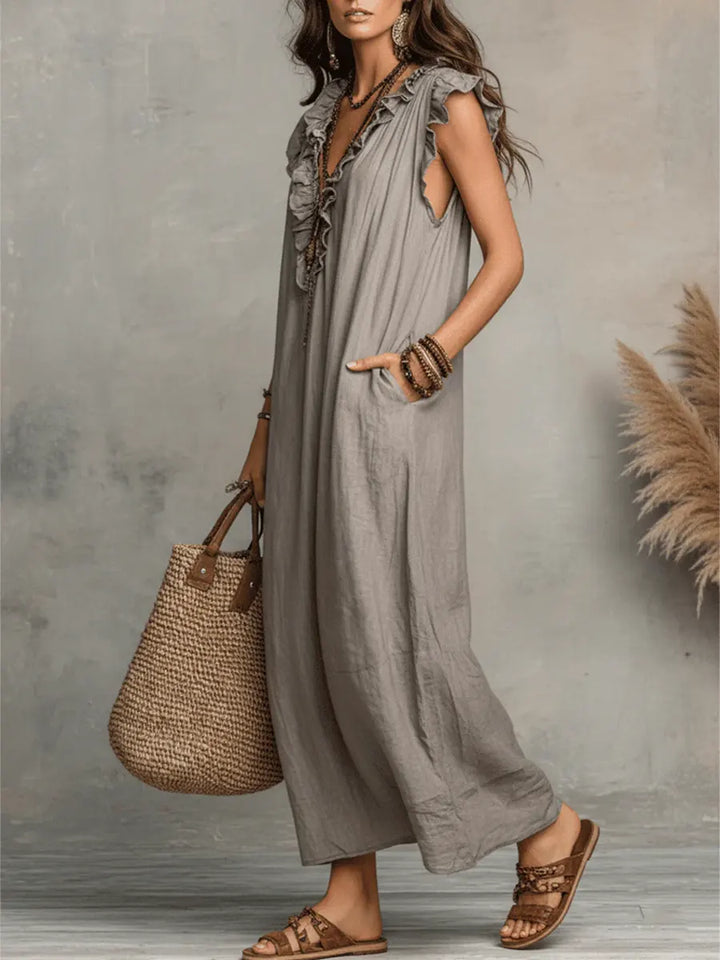 Camellia™ – Effortless Boho Comfort Maxi Dress