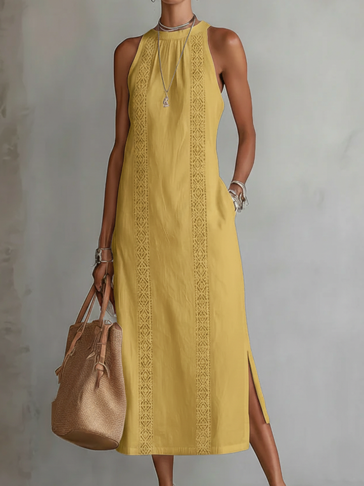 Harper™ – Effortless Linen Midi Dress