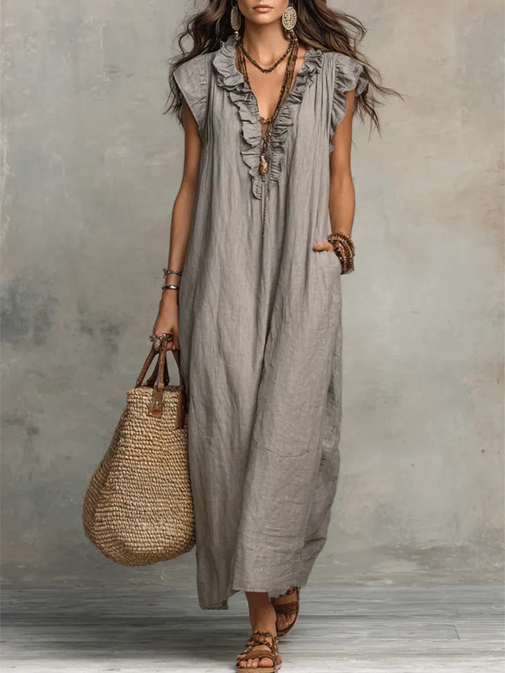 Camellia™ – Effortless Boho Comfort Maxi Dress