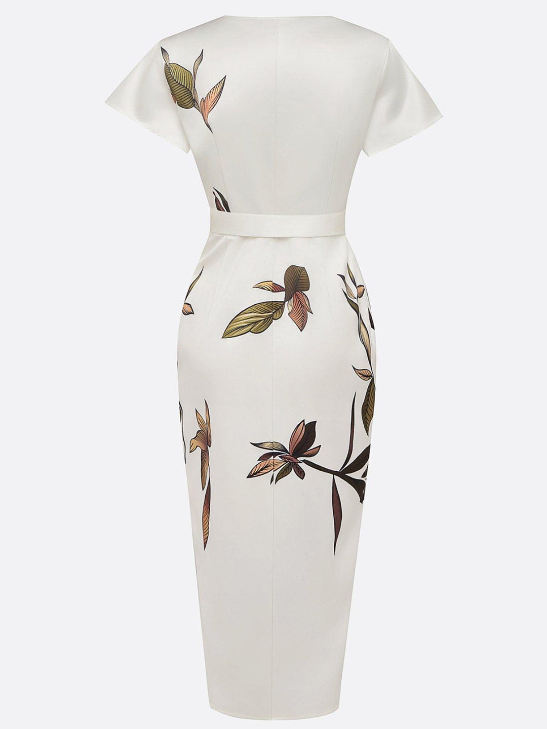 Rosemary™ – Elegant Botanical Wrap Dress