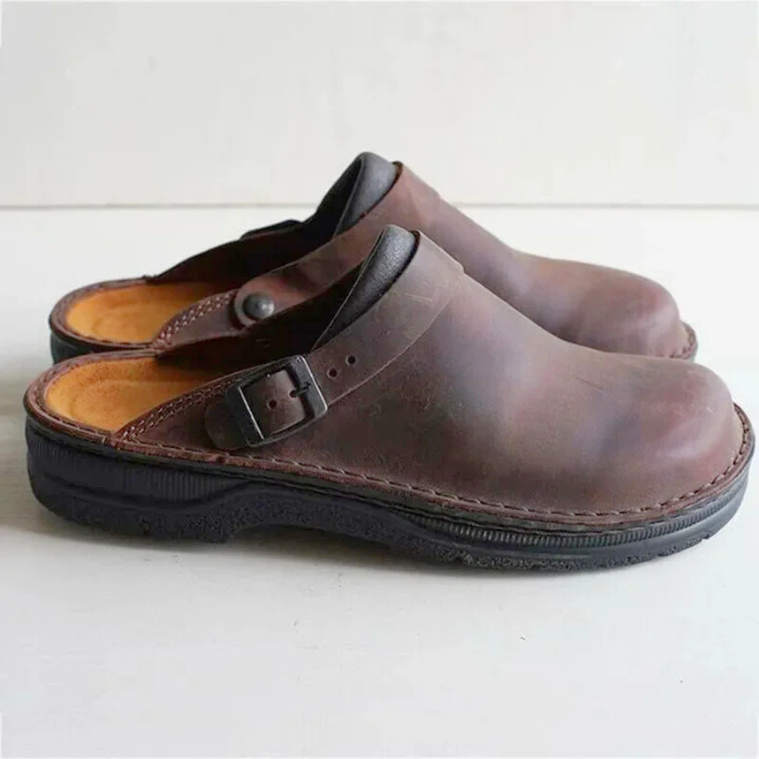 Althea™ – Orthopedic Comfort Leather Clogs